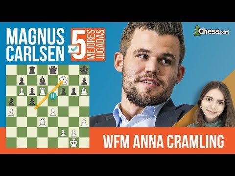 Las 5 MEJORES jugadas de MAGNUS CARLSEN