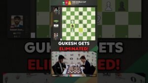 Gukesh exits the 2025 World Cup 🤯