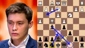 Esipenko Hunts Shankland’s King in a QGD