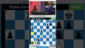 Qa1! Thalia Checkmated Carissa! #USChessChamps
